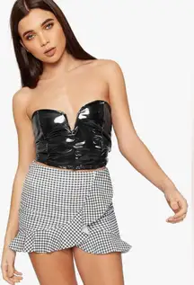 WearAll Gingham Check Print Ruffle Frill Skort