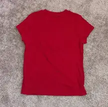 NWOT  Red Short Sleeve Slim Fit Ribbed T-Shirt