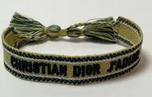 Christian Dior J'Adior Friendship Bracelet, Navy & Yellow - Preowned