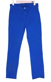 J Brand Blue Skinny Leg Stretch Jeans in Bright Royal Blue - 26