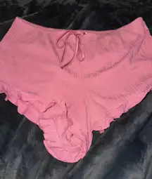 Pink Victoria’s Secret Ruffle Shorts