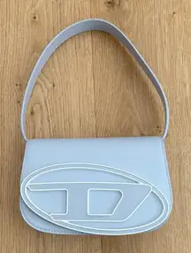 Diesel Leather Bag 1DR Size Regular Gray White