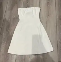 Peppermayo Mini Dress White Strapless