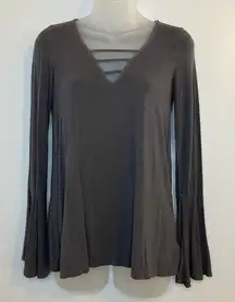 American Eagle Soft & Sexy Gray Long Sleeve Tee Size XS
