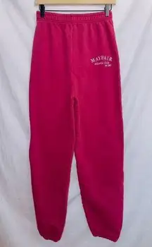 Mayfair The Label red oversized high waisted casual loungewear sweatpants S/M
