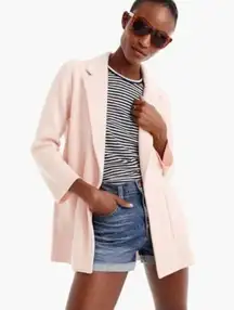 J. CREW | Sophie Pastel Pink Cotton Merino Blend Sweater Blazer | Medium