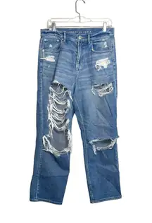 Light Wash Ripped Highest Rise 90’s Boyfriend Jeans