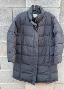 L.L.Bean Black Down Puffer Jacket Women's Size L