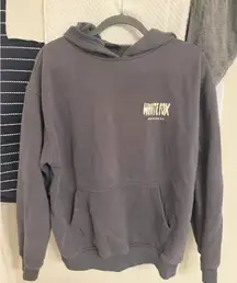 Dark Gray White Fox Hoodie