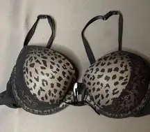 Vintage Vassarette Animal Print Bra size 34A