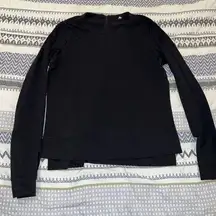 Black lululemon cropped sweatshirt - size‎ 4