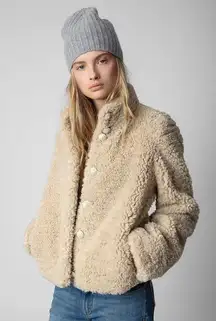 Zadig and Voltaire Fino Sherpa Jacket‎ Coat - NWT Large