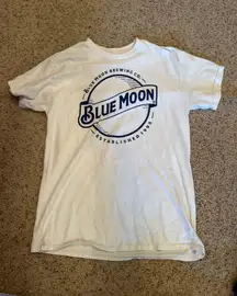 Blue Moon The Happy Hour Tie-Dye T-Shirt Unisex Short Sleeve Crewneck Medium