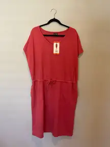 32 Degrees Women's V-neck Dress,garnet rose, xxl