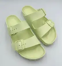 Birkenstock Arizona EVA Light Lime Green Double Strap Comfort Sandals Women 38