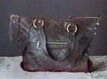 Junior Drake leather hobo bag