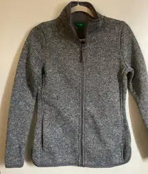 🌞NWOT Dip Heather Gray Lightweight Zip Up Jacket with Pockets #Br