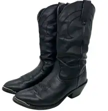 Durango Womens Black Leather Cowboy Boots Western Cowgirl Silver Tips