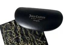 Juicy Couture Black Label Clamshell Hard Case For Glasses Sunglasses & Cloth