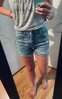 Jean Distressed Shorts 