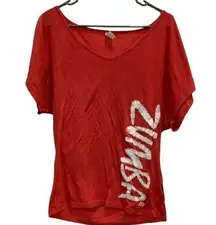 Woman’s Orange Zumba Too Size M/L #7110