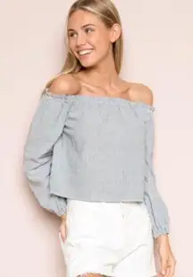 Brandy Melville  off the shoulder crop top S