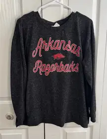 Liv Casual Arkansas Razorbacks logo sweatshirt size large