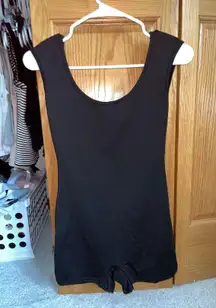 Open Back Black Romper