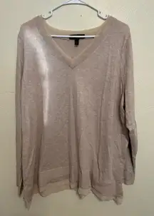 Lane Bryant Layered Hem V-Neck Sweater Size 22/24 Plus
