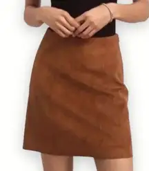 Suede Skirt