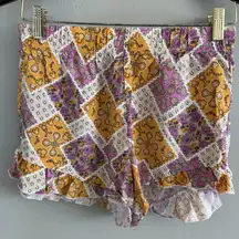 Disney Sleepwear Western Mickey Mouse Womans Pajama Shorts Size XS Cowboy Hat