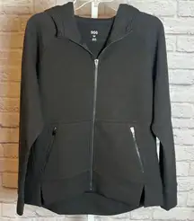 DSG Women's M Black Sport Fleece Full Zip Hoodie Cleanfit Minimalcore