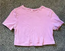 Skims Logo Pointelle Cropped Tee