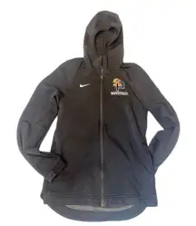 Nike Dri Fit Basketball Zip Hoodie Sweatshirt Black Womens Small SF Logo
