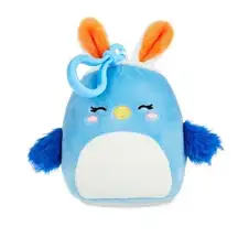 Squishmallows nwt 3.5" Easter Clip-On Bebe the Bluebird