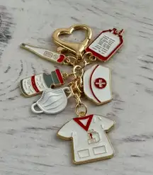 Nurses Charm Keychain 