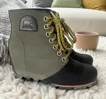 Sorel 1964 premium wedge waterproof leather canvas boots 7.5