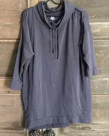 Cuddl Duds Ultra Cozy 3/4 Sleeve Cowl Neck‎ Pullover Size large