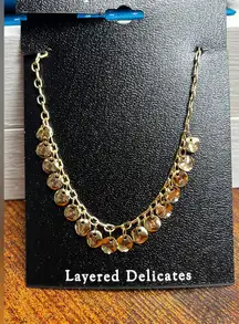 Ophelia Roe Gold-Tone Coin Disc Necklace