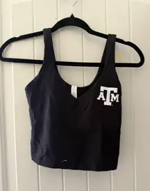Lululemon Align Cropped Tank Black Texas A&M