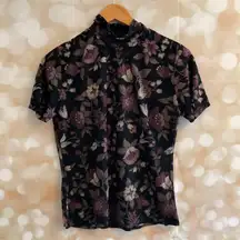 Vintage  Floral Blouse