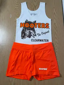 New Hooters girl Uniform tank and shorts Outfit size Xs/Xxxs