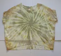 Hard Tail Tie Dye Shirt Blouse Yellow Small