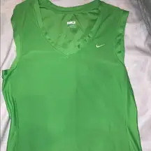 Nike fit dry tank top size medium green!