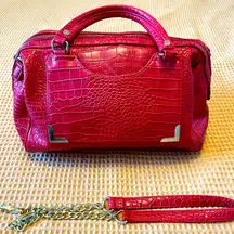 Olivia + joy alligator skin purse