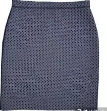 J McLaughlin Halle Reversible Skirt Navy Scuba Preppy Resort Coastal Size S