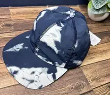 Baller Hat Soft Adjustable NWT One Size (Indigo Ice Print Blue Multi)