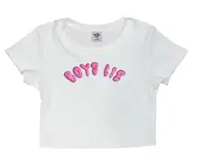 Boys lie cropped tee