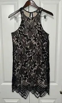 Express Lace Floral Sleeveless Mini Dress S