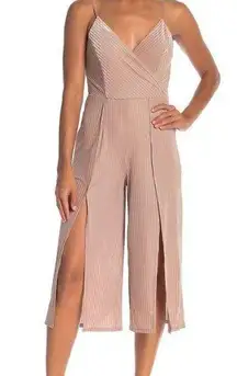 Love Fire Ribbed Velvet Midi Jumpsuit
